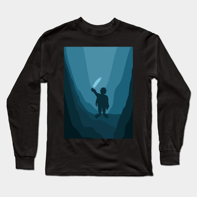 Bilbo found his courage - Artprint Long Sleeve T-Shirt by Archana7